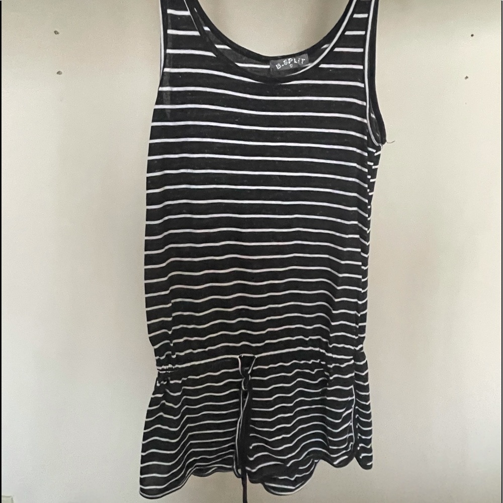 Black and white romper